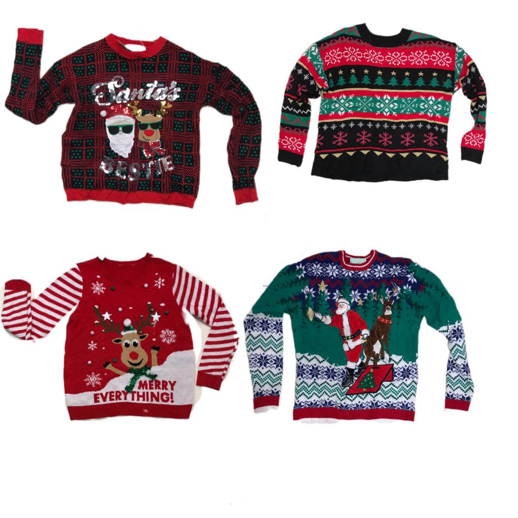 Y2k Merry Christmas sweater , (f-658)