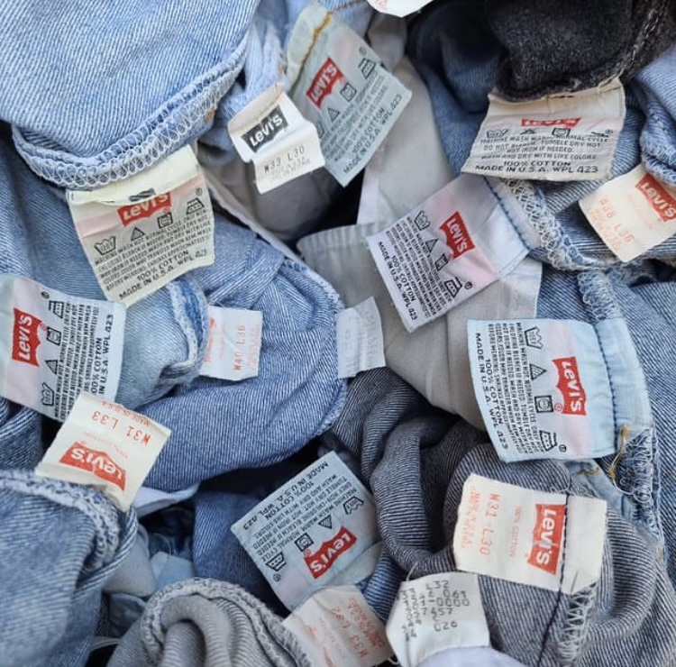 Levis shop paper tag