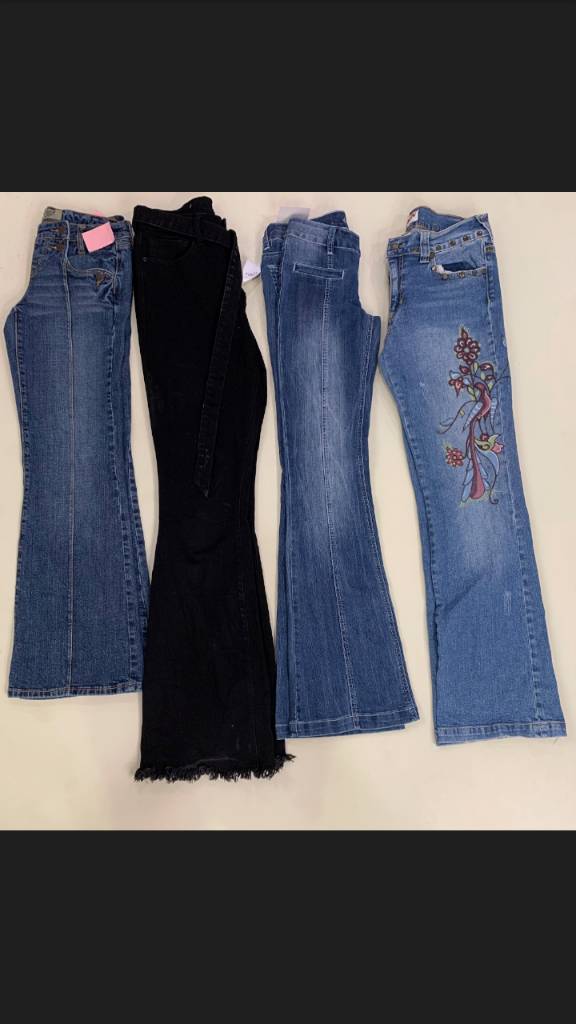 Y2k flared jeans , (f-654)