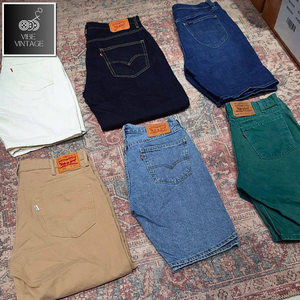 LEVI'S LEE WRANGLER DENIM SHORTS - 50 PCS