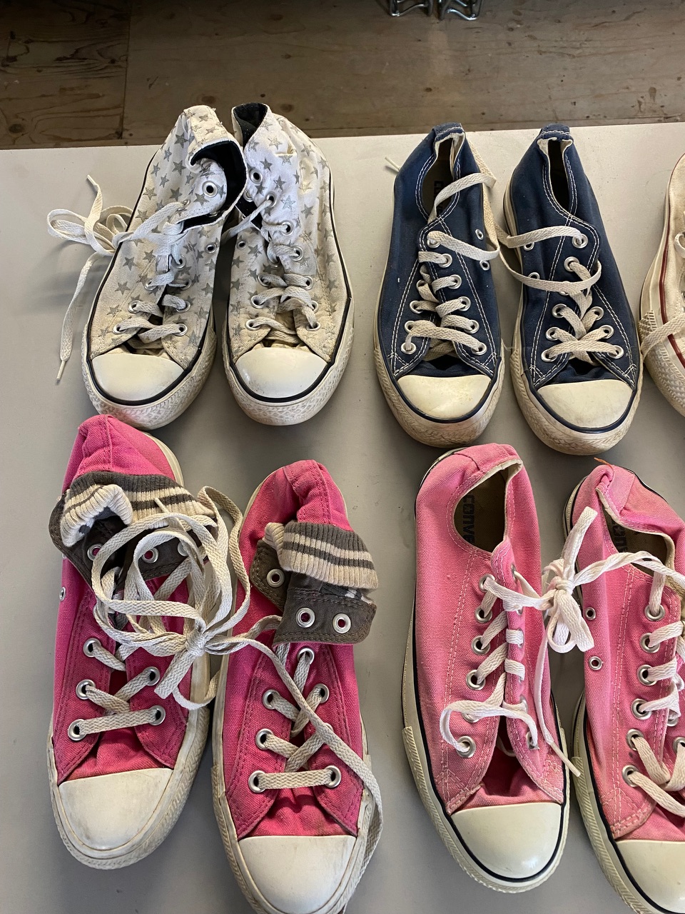 50pc converse high/low style mix