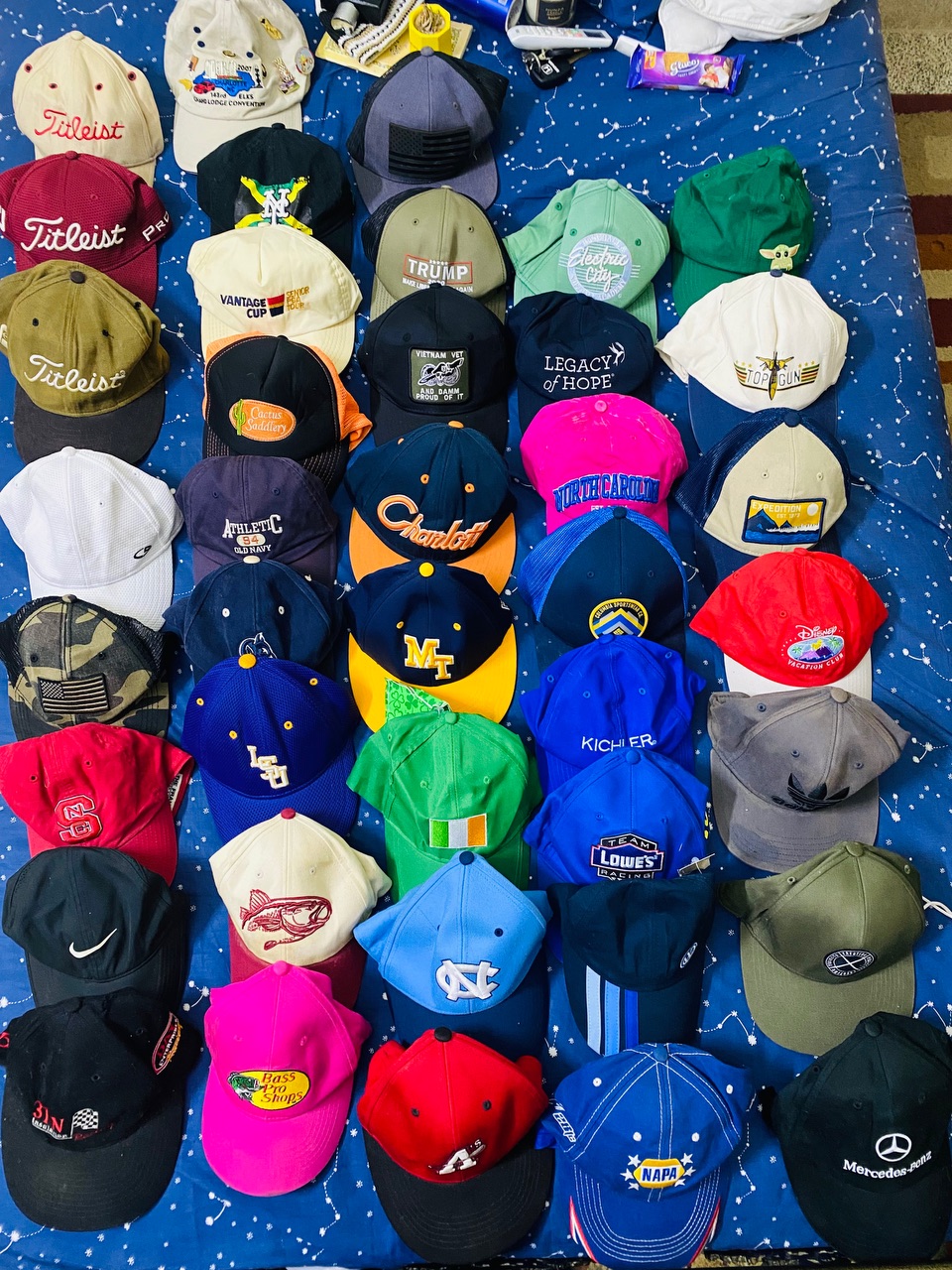 Branded Caps Grade A 55 Pc
