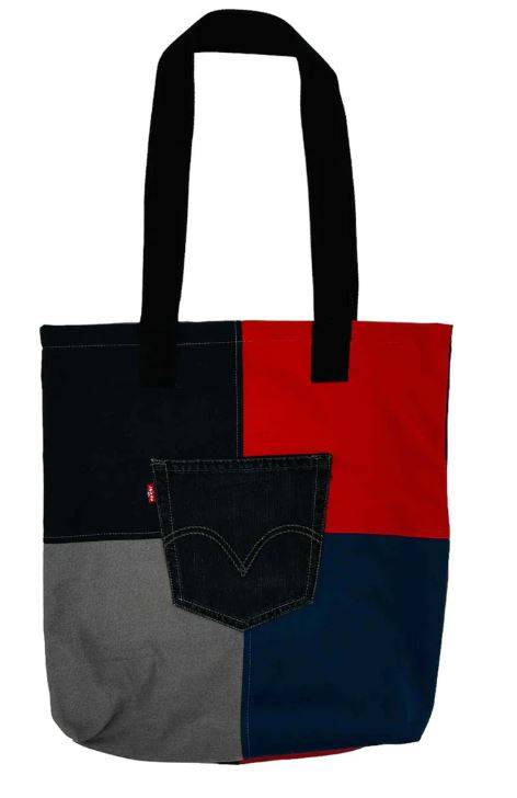 Reworked Tote Bags using Levi's Vintage Pants, Style # CR727