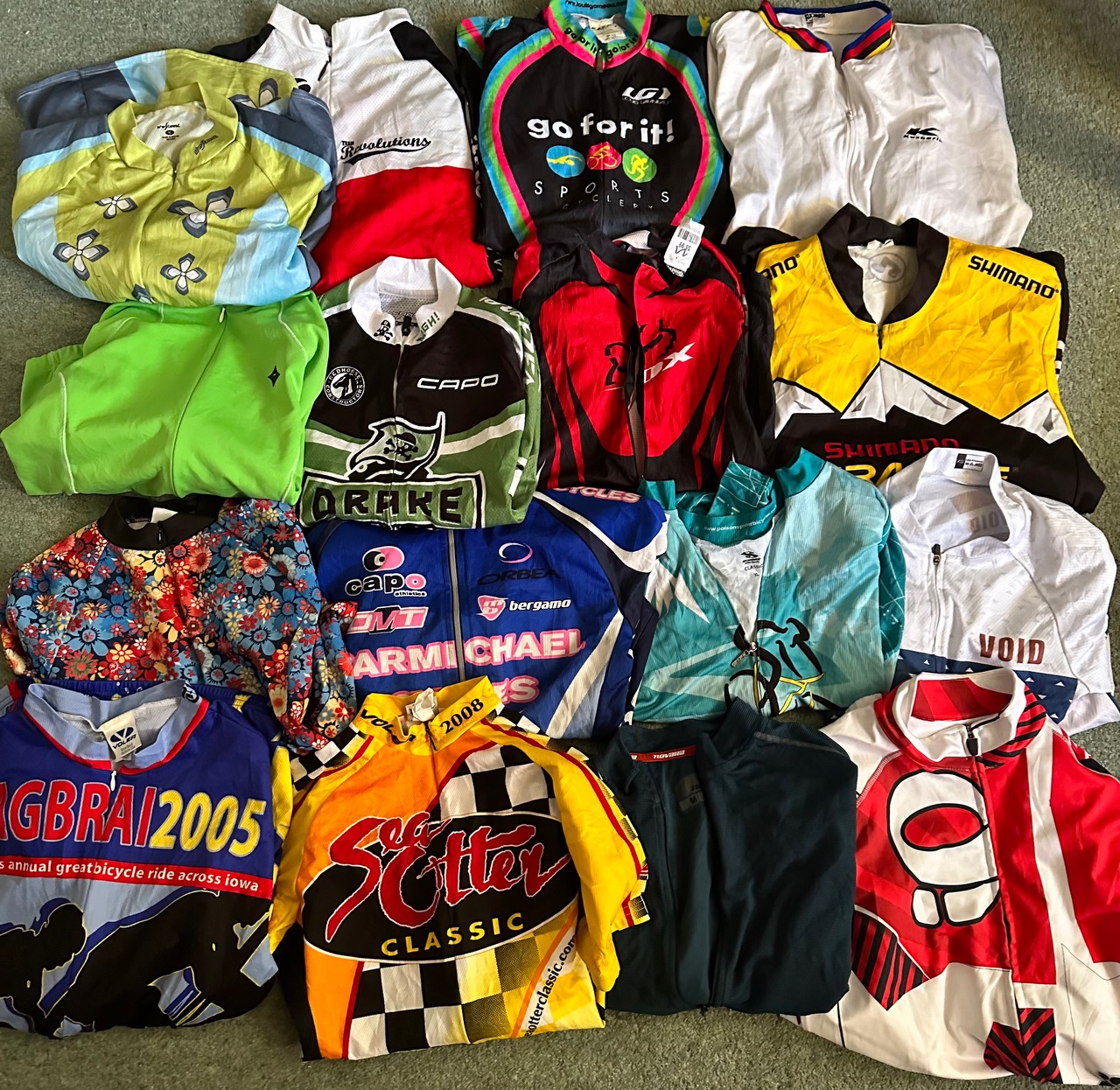💥 Sale 10% Off - 25 pcs cycling jersey tops mens womens 💥