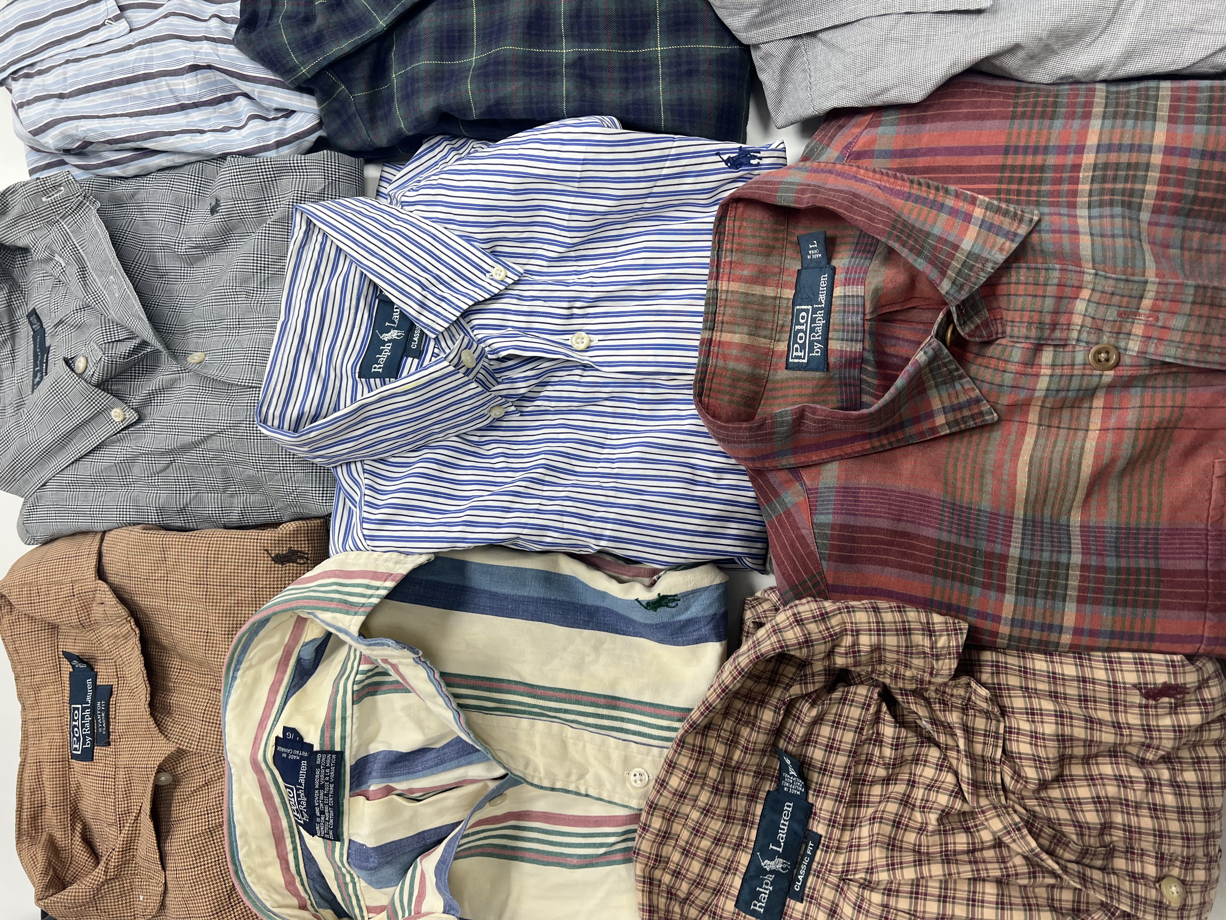 Vintage Ralph Lauren and Tommy Hilfiger Shirts (40pcs)