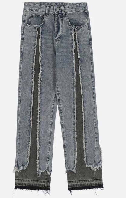 Reworked Ladies Levis Contrasted Jeans made using Ladies Vintage Levis Pants, Style # CR453