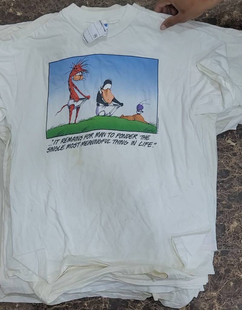 Branded Single Stitch White T-shirt