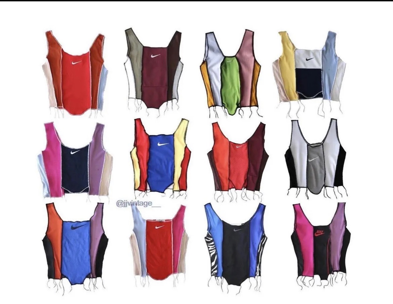 Reworked Nike Tanks 90s/y2k - 15 piece bundle