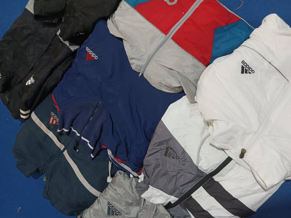 Adidas branded windbreaker jacket