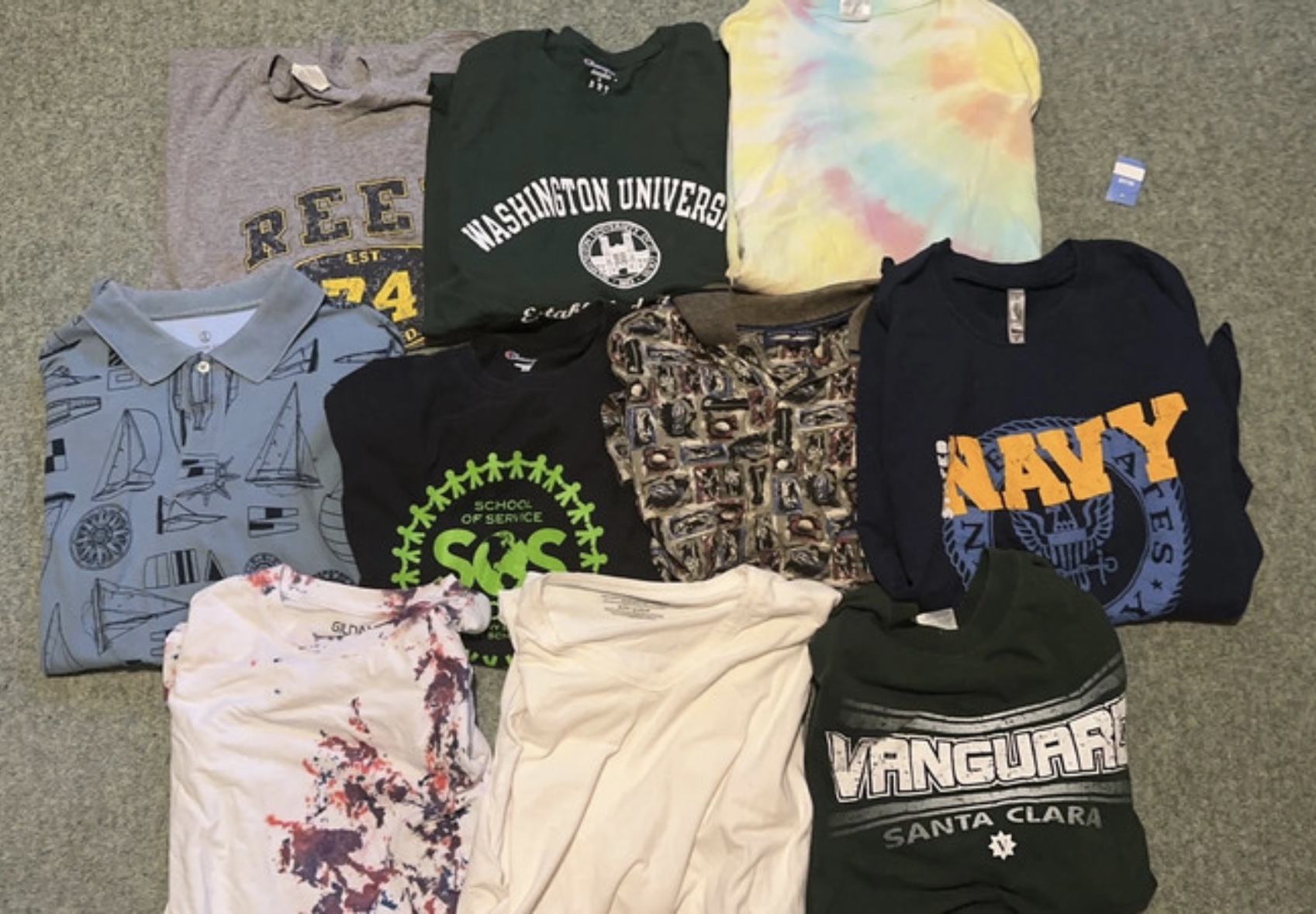 Clearance job lot branded T-shirts men and women