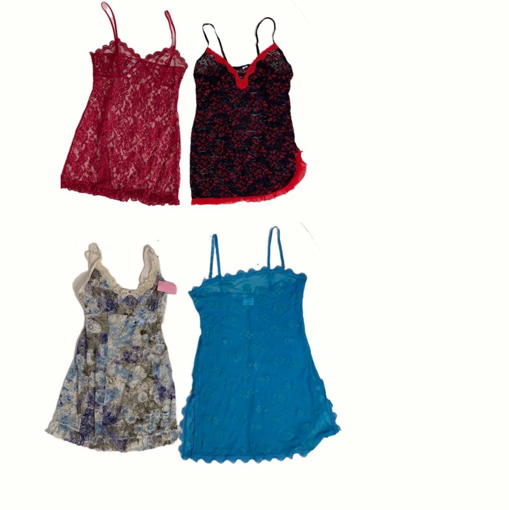 Y2K Lace Dress , (f-643)