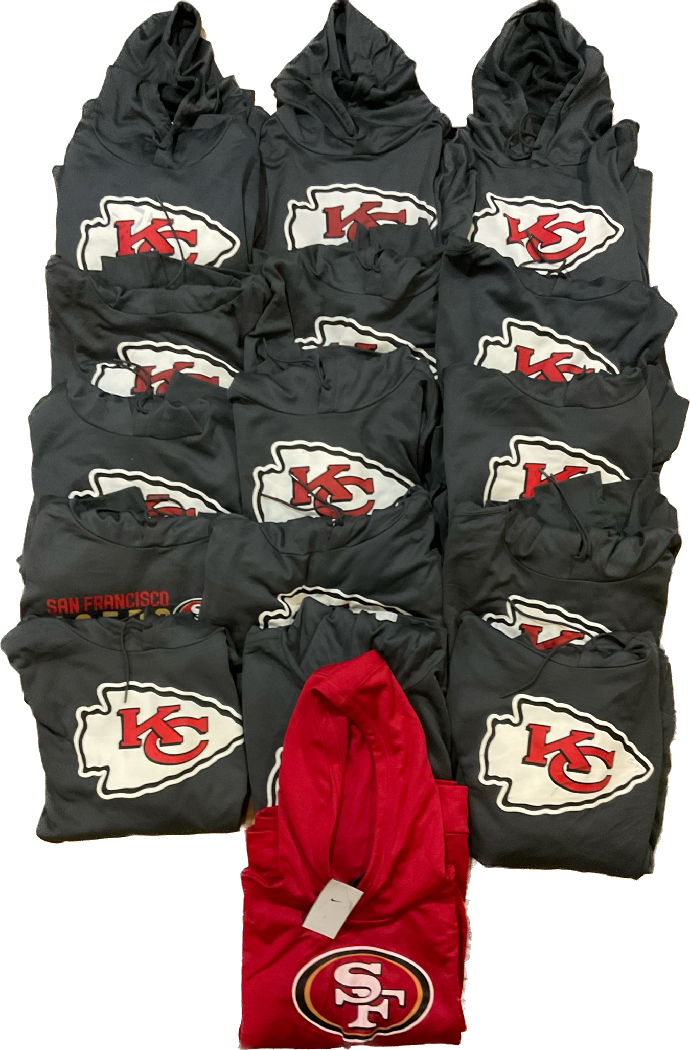 Nike NFL Team Hoodies - 19 Pcs