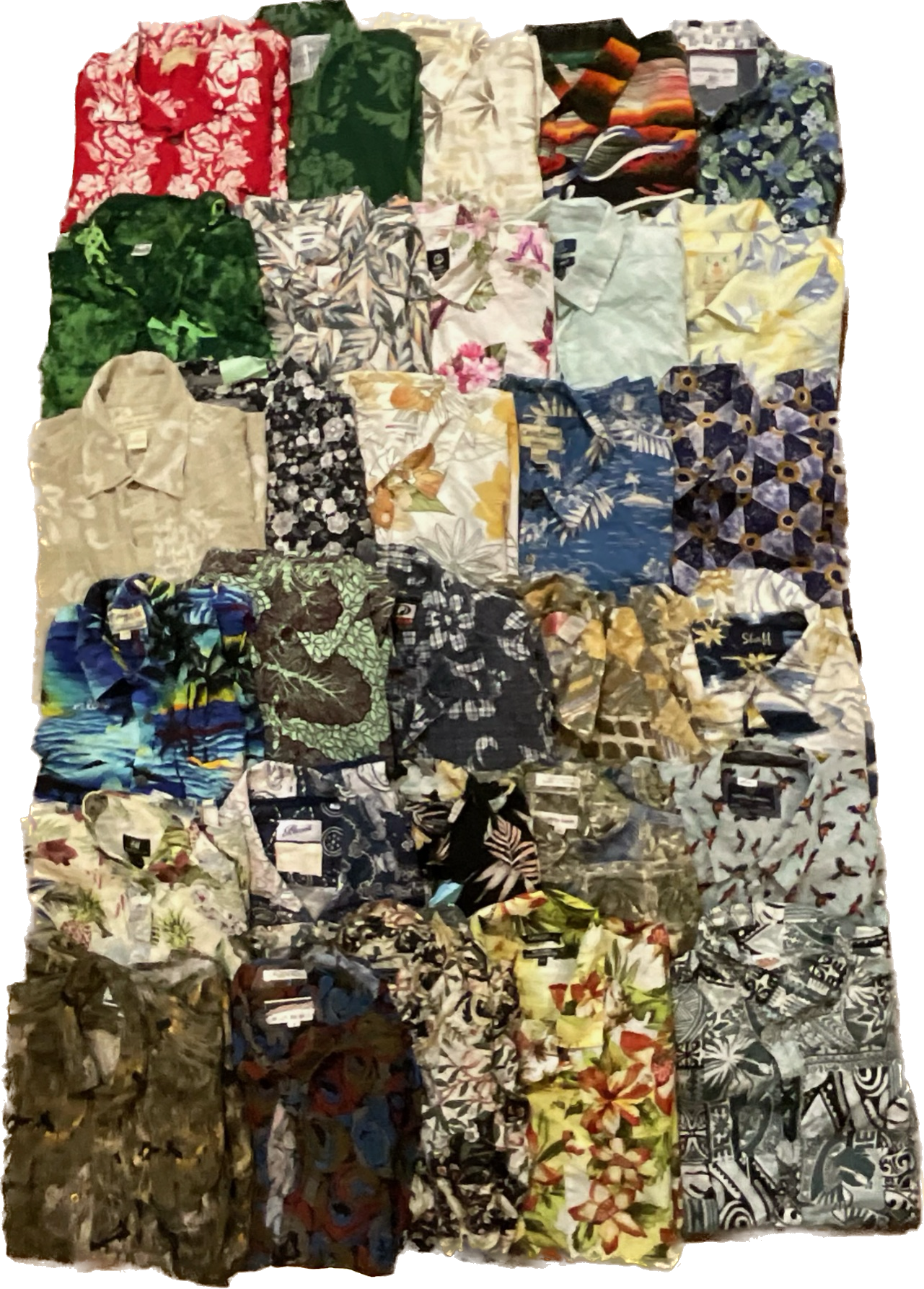 Men Hawaii Shirts - 43 Pcs