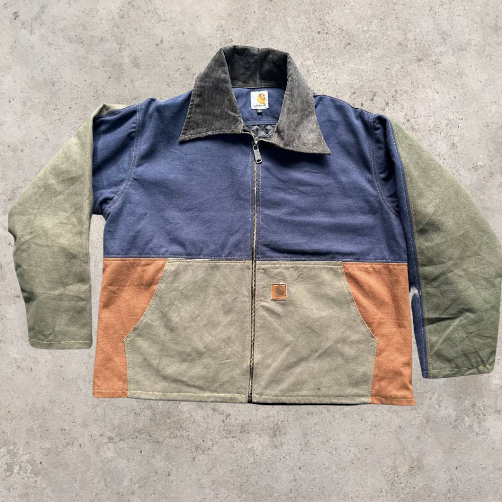 Upcycled Carhartt Multicolor Jacket - Detroit Collar