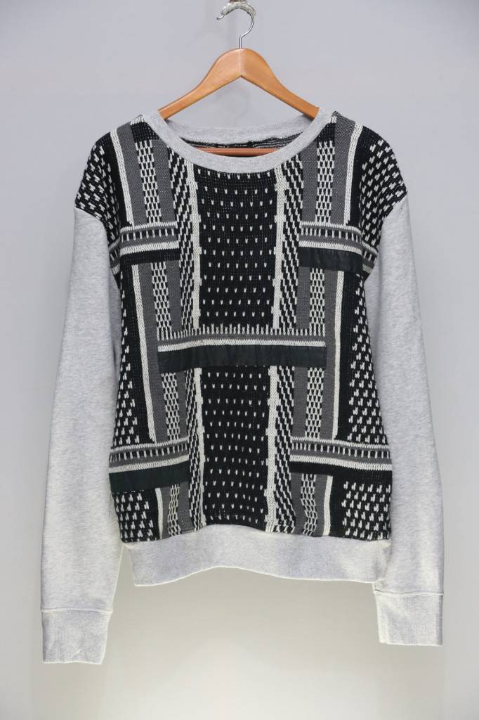 Reworked Men's Cardigan with Sweatshirt Insert made using Unbranded Colorful Sweater and Sweatshirt Style CR657