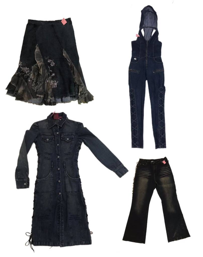 Y2k Mixed Denim bundle , (f-707)