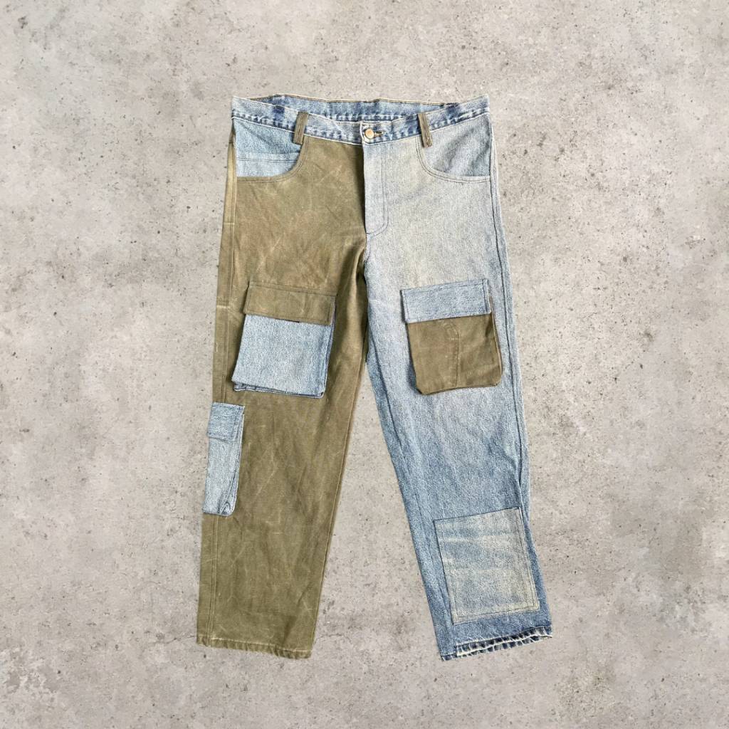 Jean utilitaire bicolore Carhartt recyclé