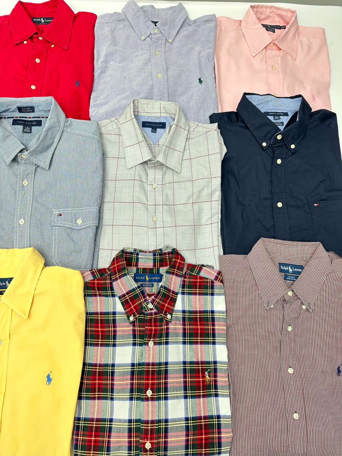 Ralph Lauren and Tommy Hilfiger Shirts (50pcs) F32