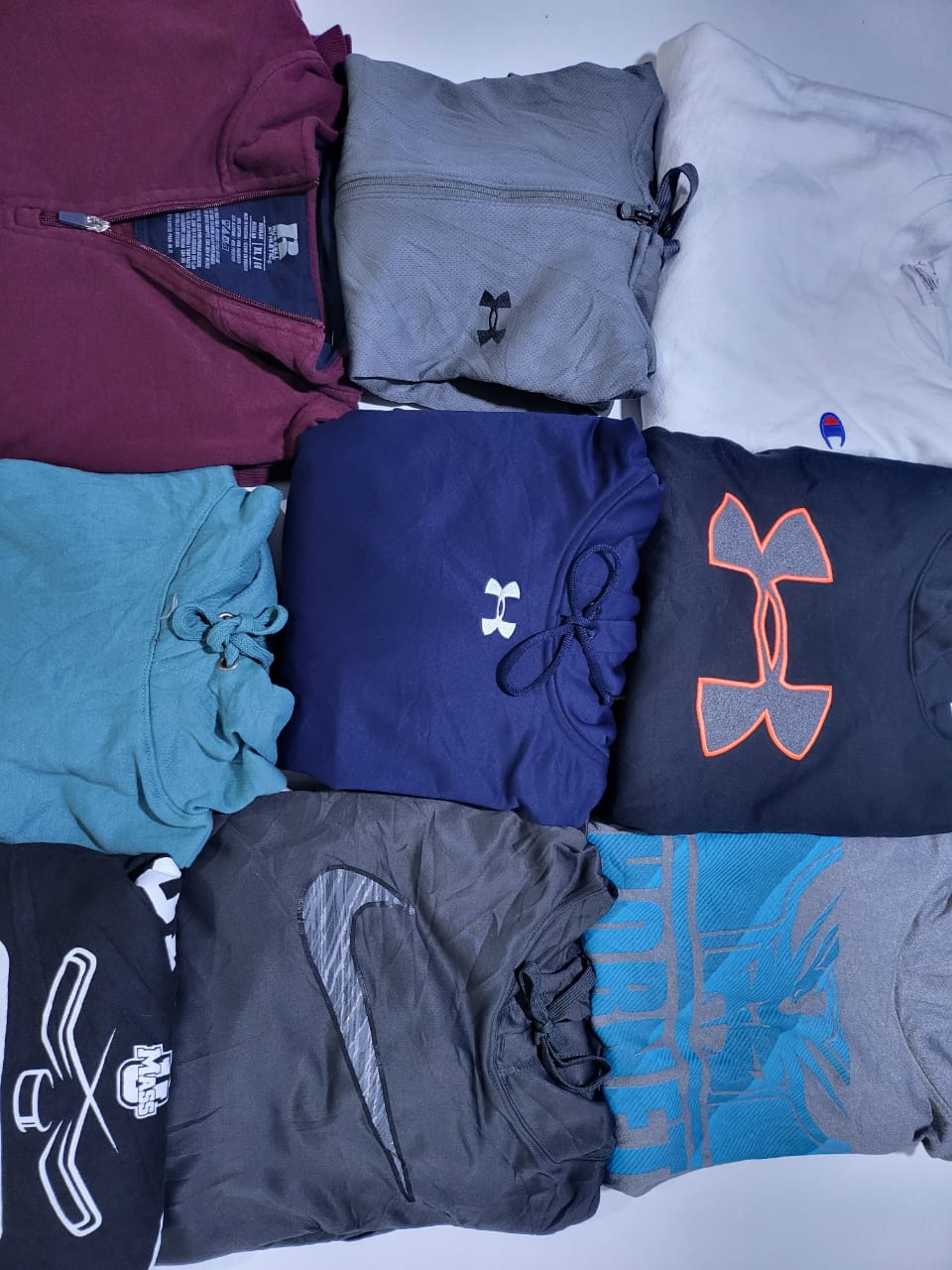 Sweatshirts & Hoodies (Mixed Brands) - 9 pcs