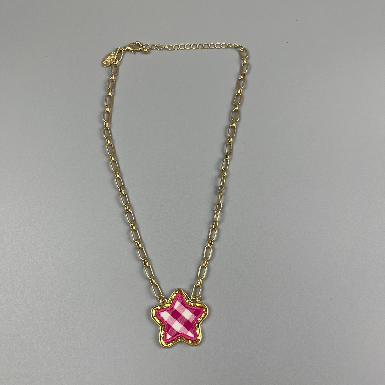 Gingham Heart Necklace Canvas 12 Piece