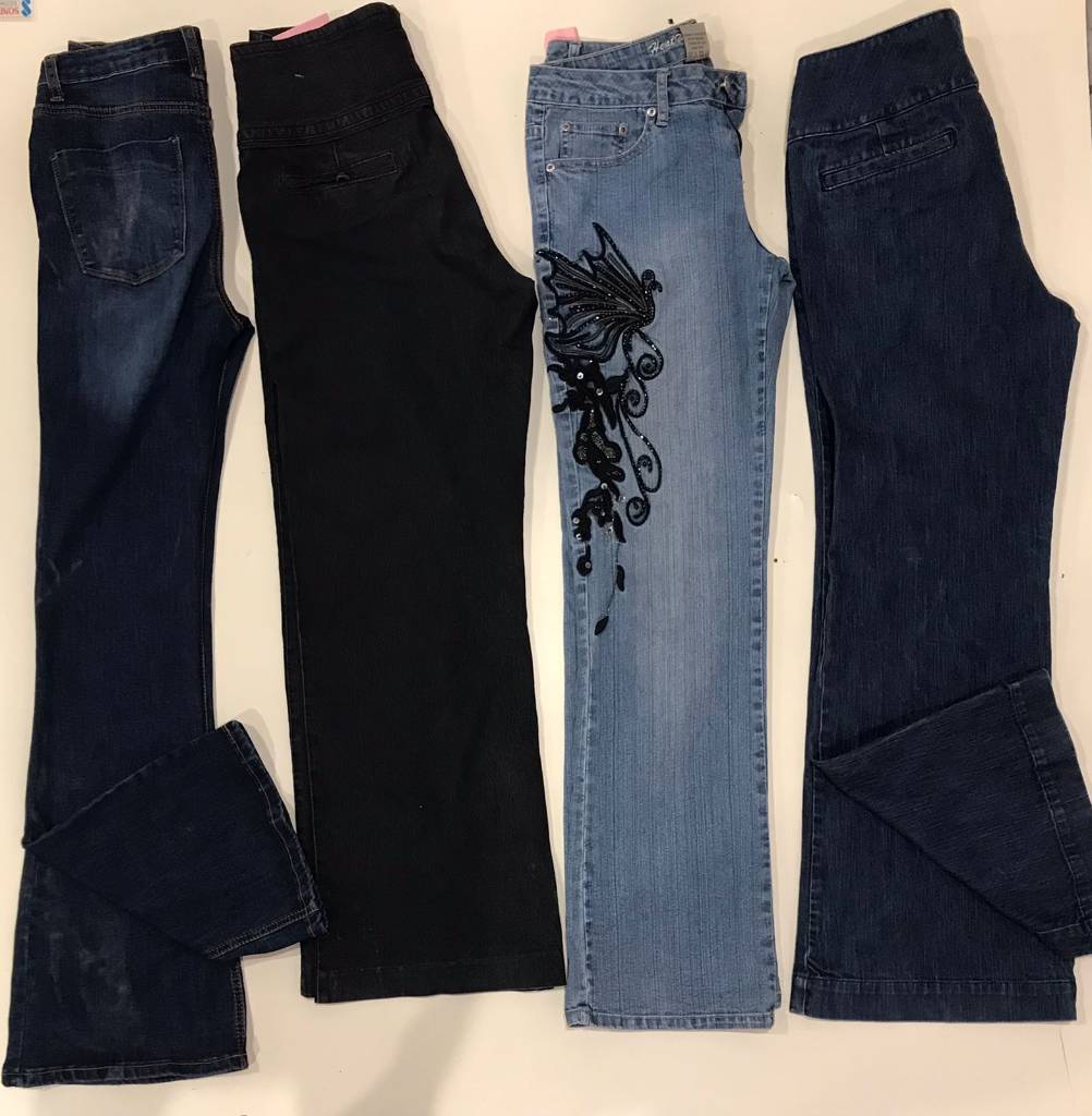 Y2k - denim - flared - jeans (f-567)