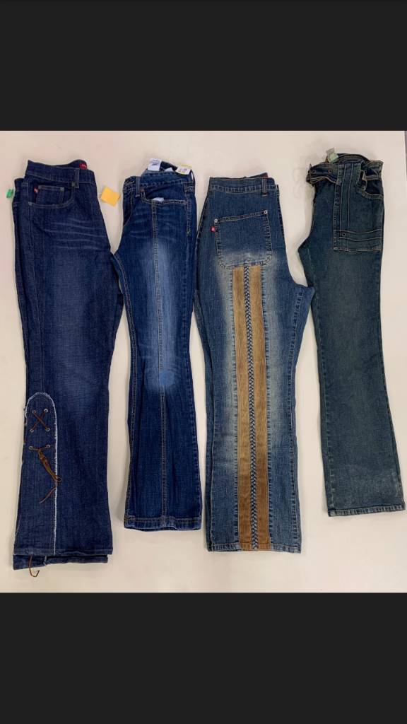 Y2k flared jeans , (f-652)
