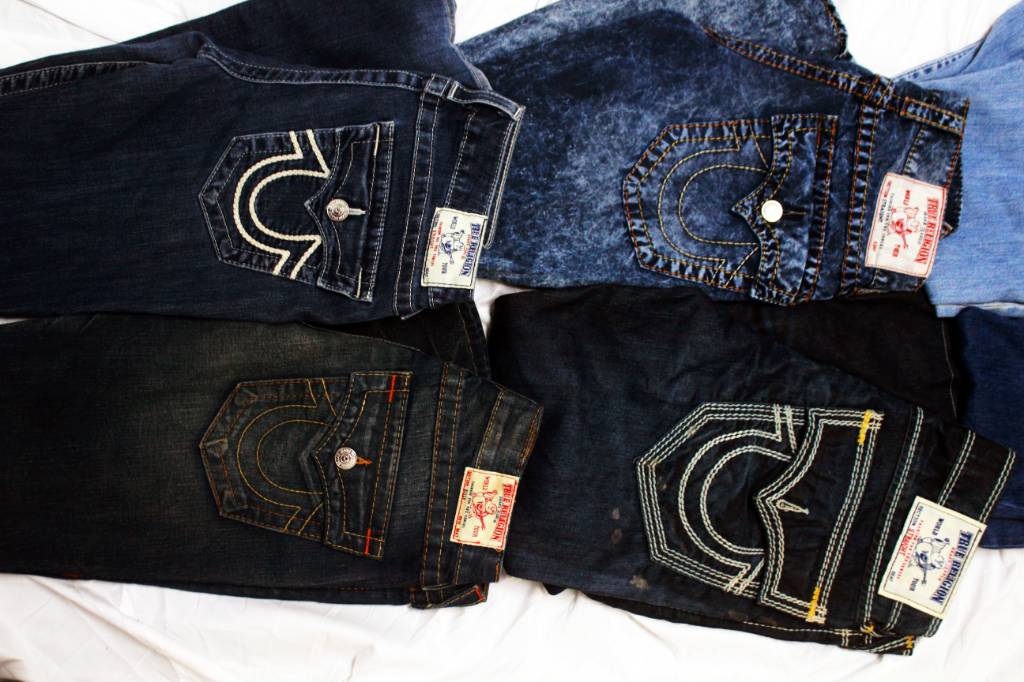 Custom handpick True Religion jeans and shorts
