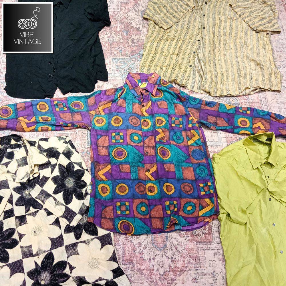 MEN'S SILK SHIRT 👕 40 PCS BUNDLE