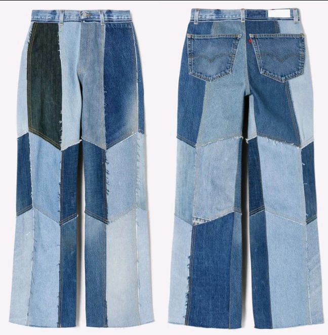 💥 SALE - CR777 Women reworked Y2K loose fit Denim pant