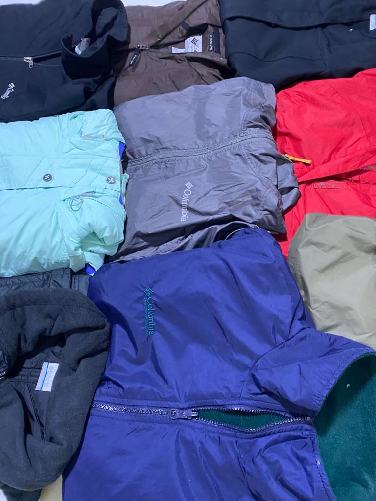 Columbia light casual windbreaker puffer jackets mix