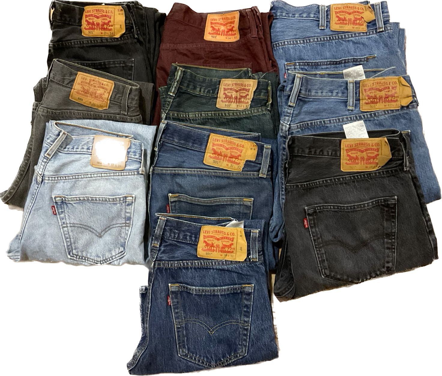 Levi's 501 Men Jeans - 10 Pcs