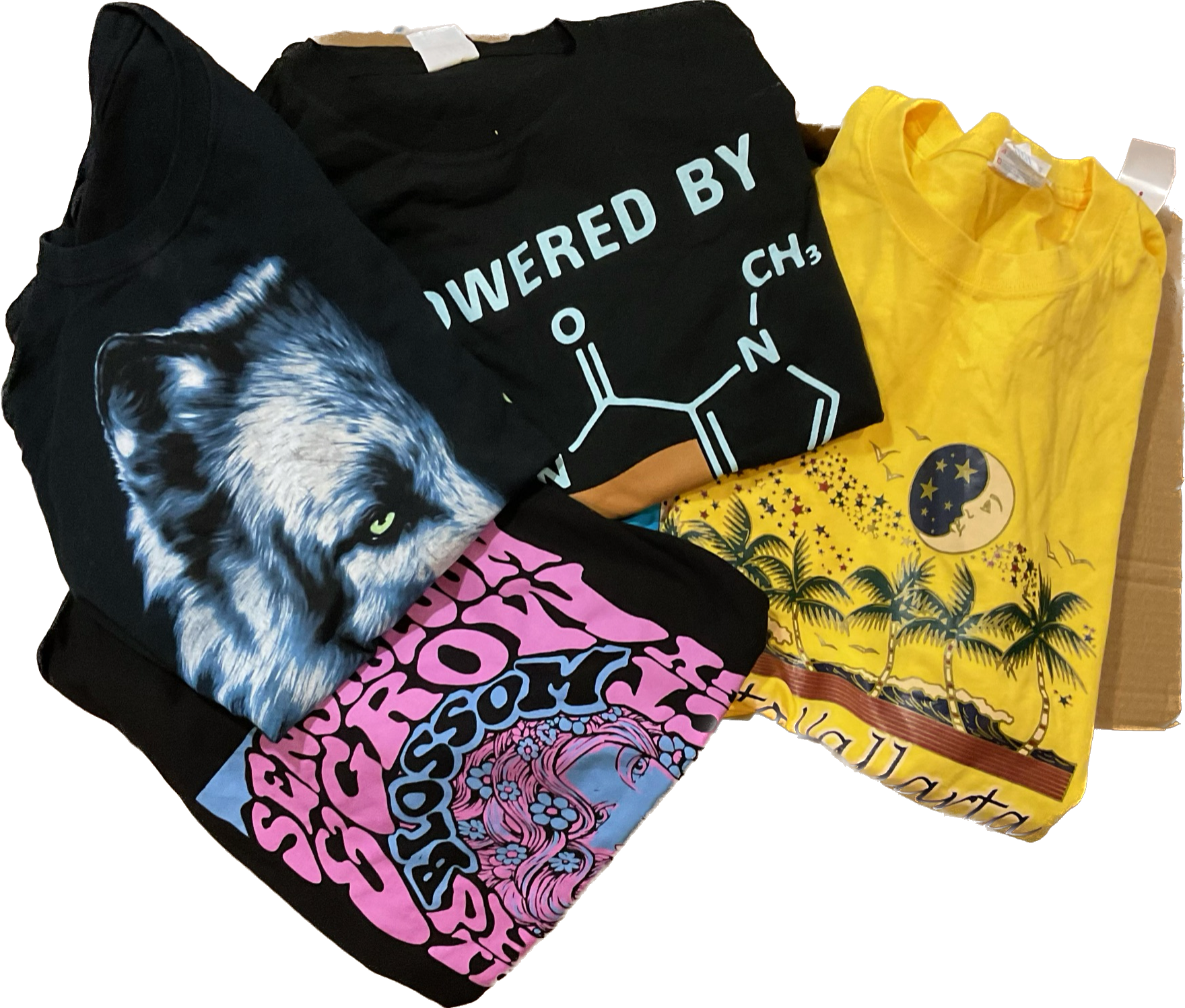 Vintage Printed Tshirts - 50 Pcs