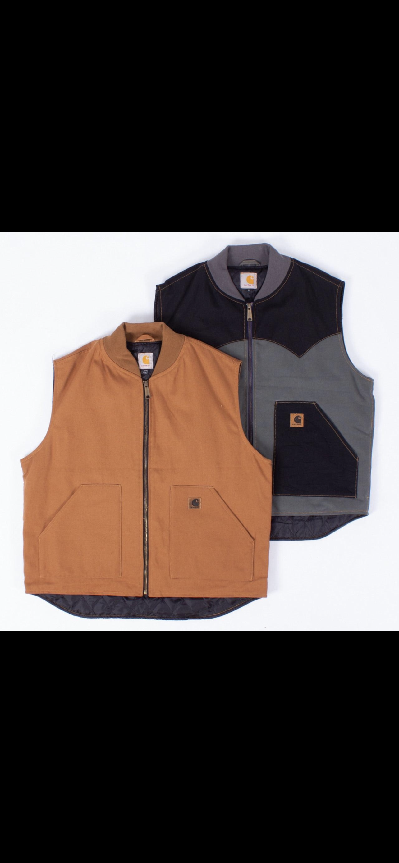 Carhartt rework gilet grey&black + simple beige